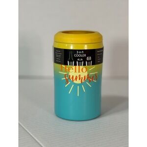 Cambridge 3-in-1 Can & Bottle‎ Cooler – Hello Summer Ombre, 12oz Insulated
